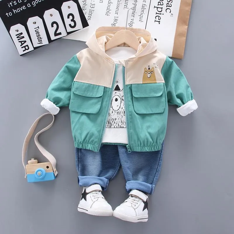3-piece Coat & Sweatshirt & Pants for Children Boy