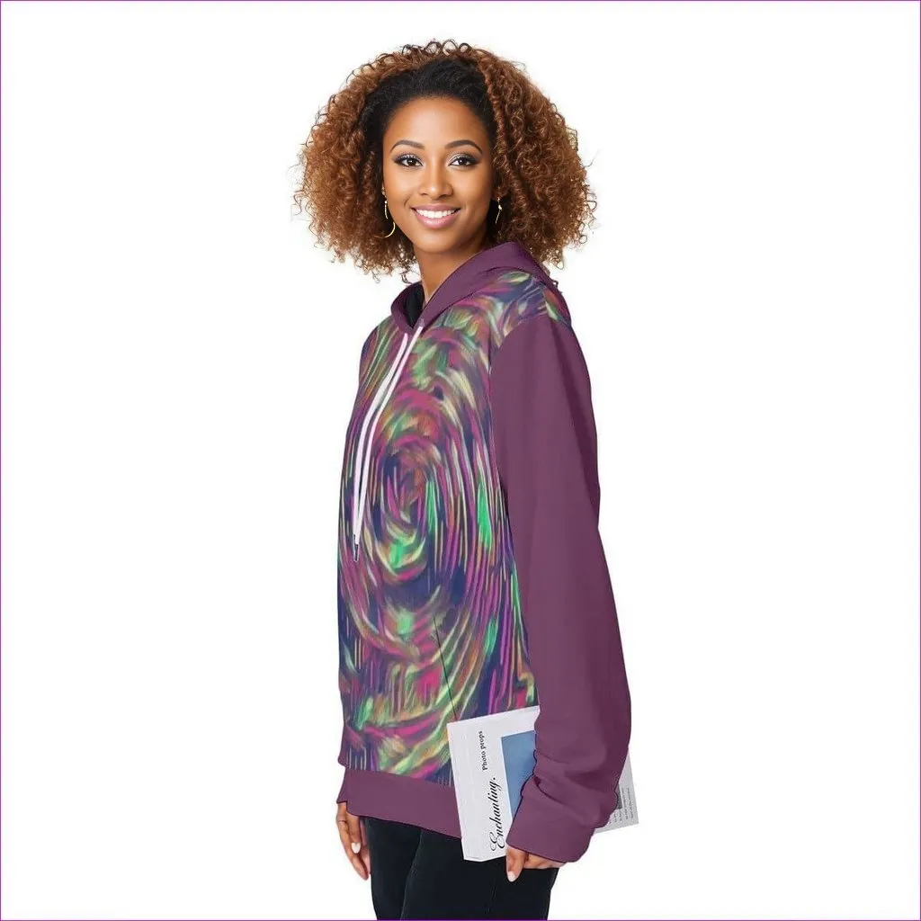 Abstract Swirl Womens Pullover Hoodie