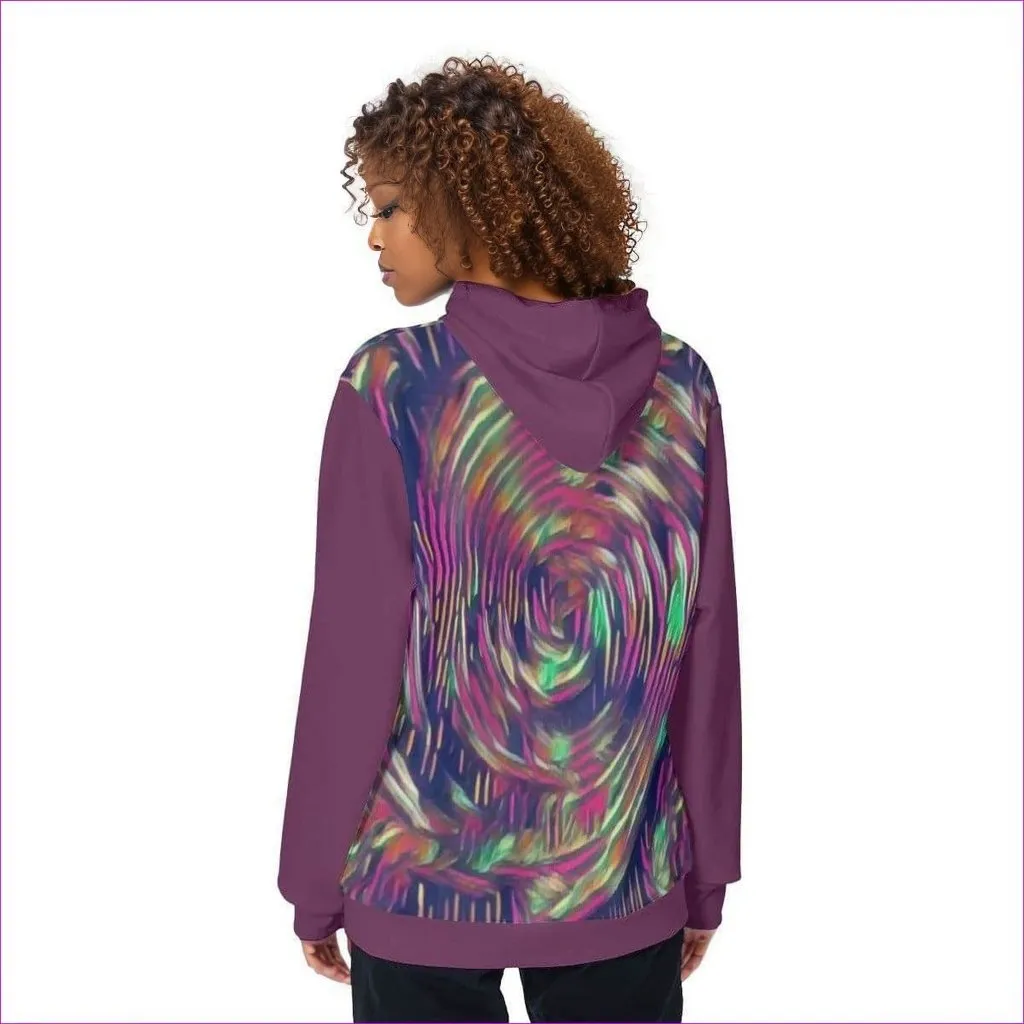 Abstract Swirl Womens Pullover Hoodie
