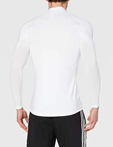 adidas Men's Alphaskin Climawarm Long Sleeve Sweater, White, M