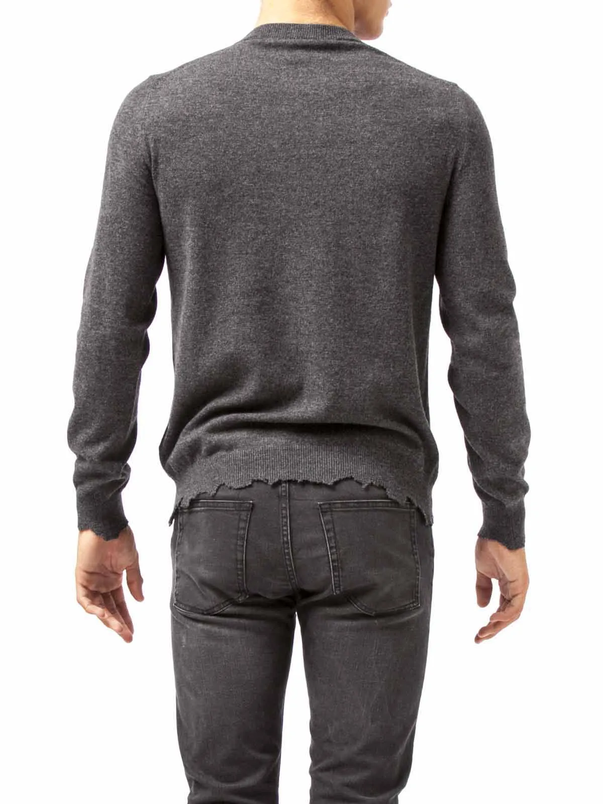 Alexander McQueen Skull Pierced Crewneck Jumper