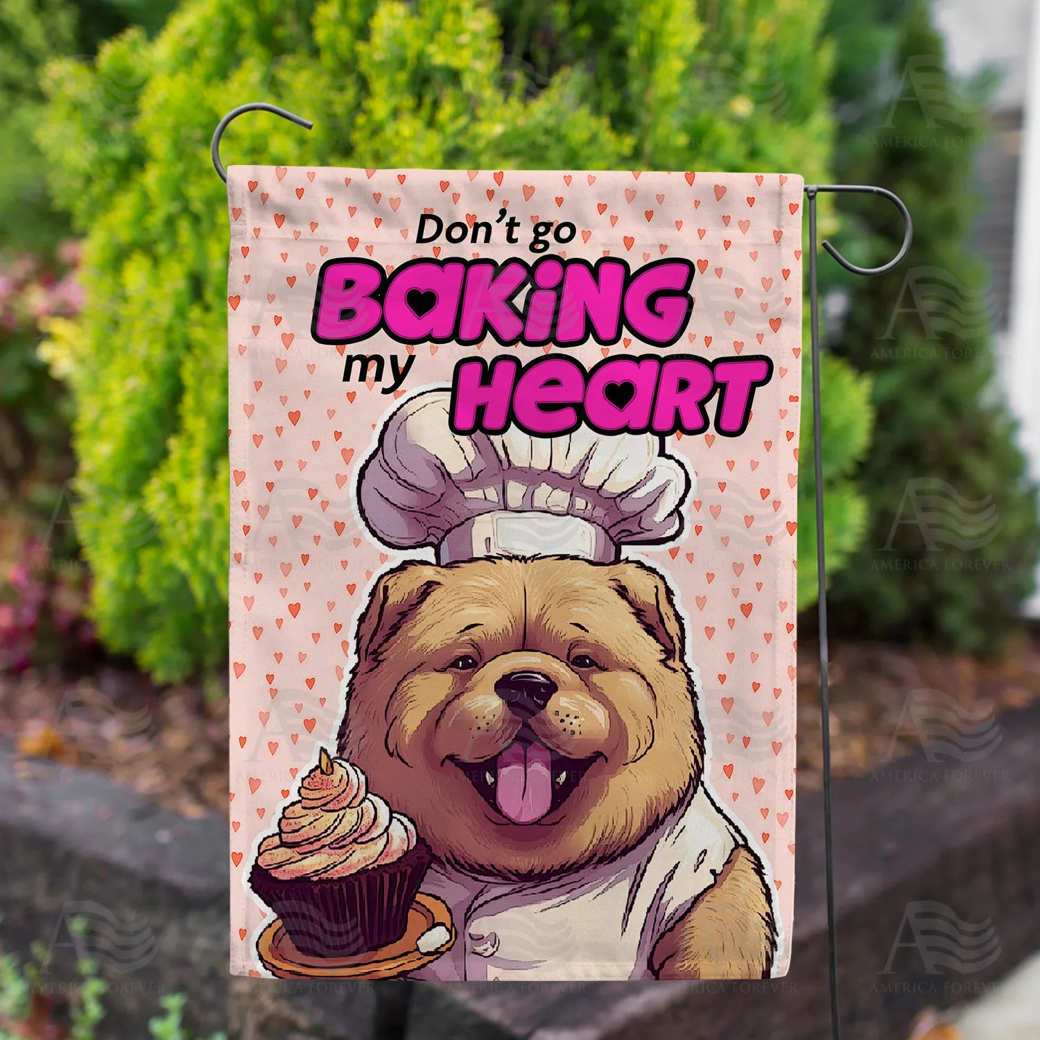 Baker Bear Double Sided Garden Flag