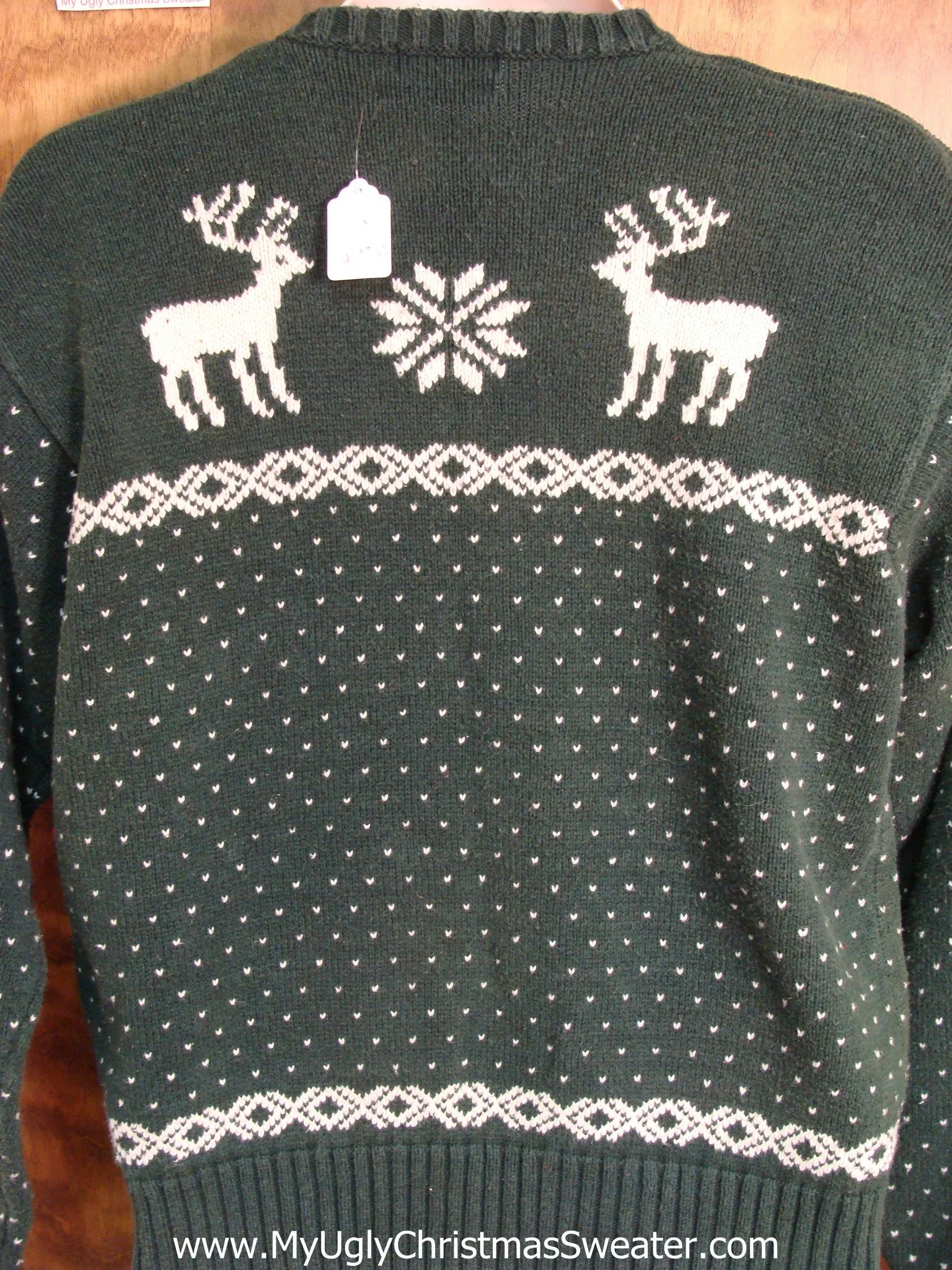 Classic Dueling Reindeer Polo Mens Christmas Sweater
