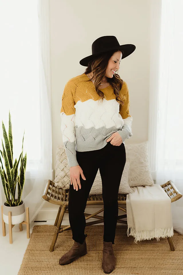 Colorblock Cut Out