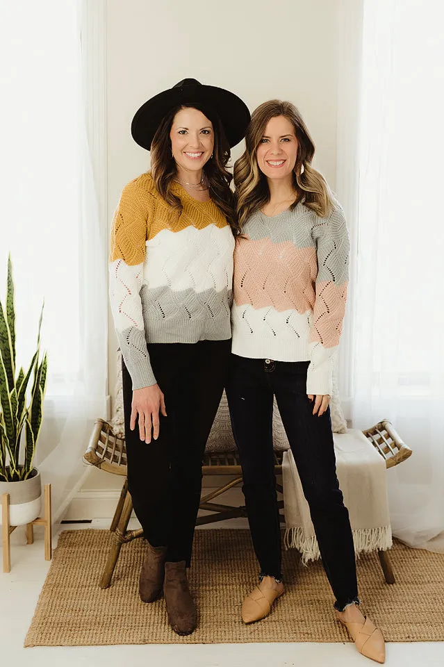 Colorblock Cut Out