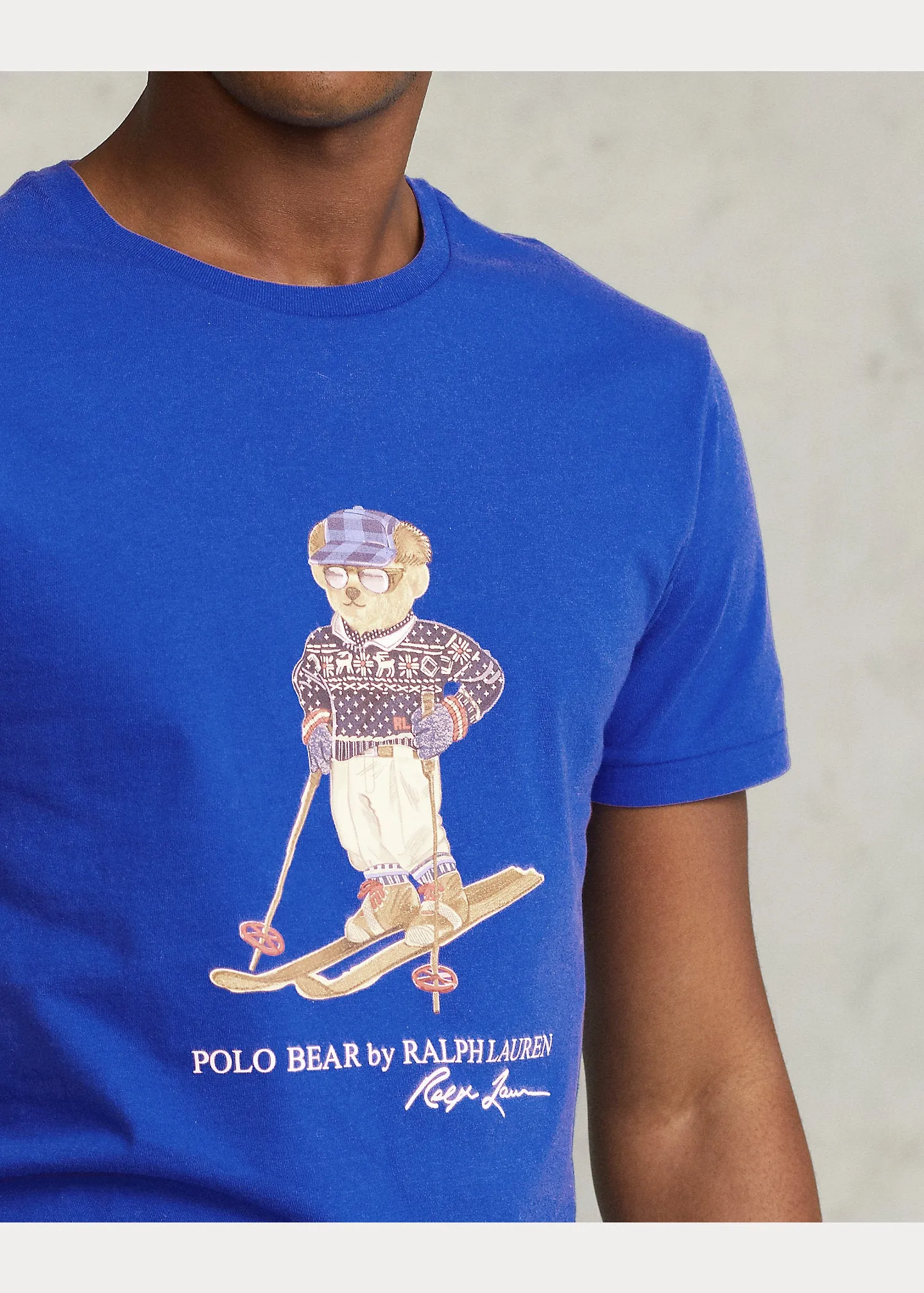 Custom Slim Fit Ski Polo Bear T-Shirt