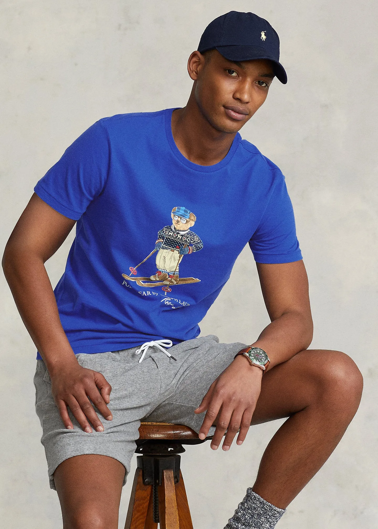 Custom Slim Fit Ski Polo Bear T-Shirt
