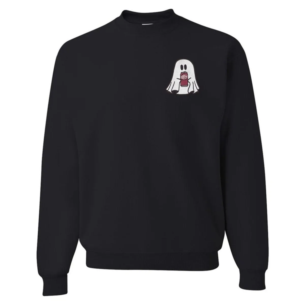 'Dr. Pepper Ghost' Embroidered Crewneck Sweatshirt