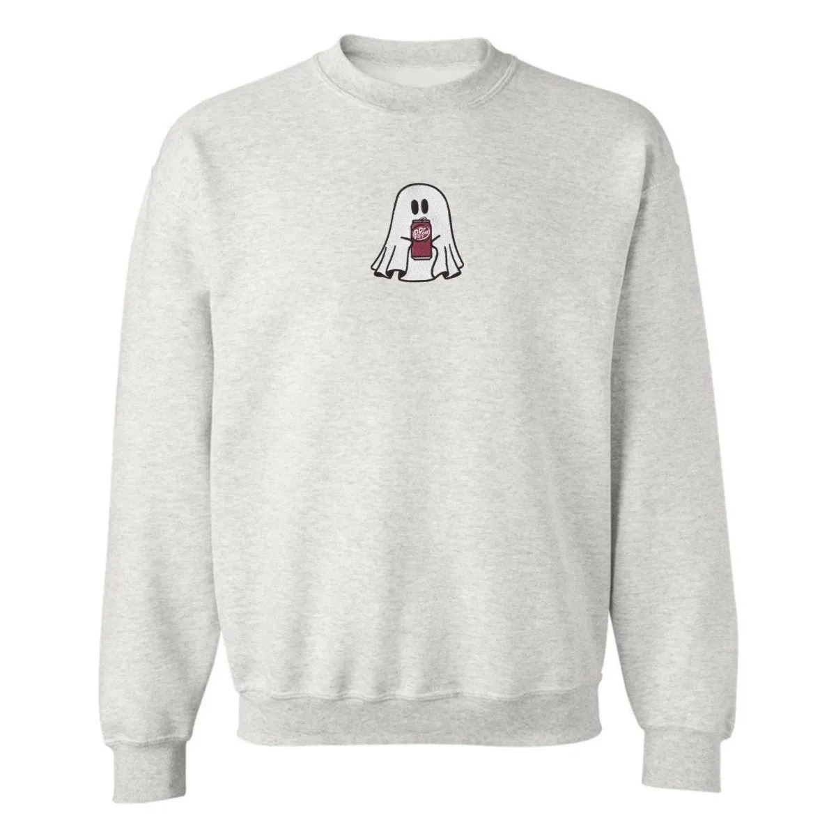 'Dr. Pepper Ghost' Embroidered Crewneck Sweatshirt