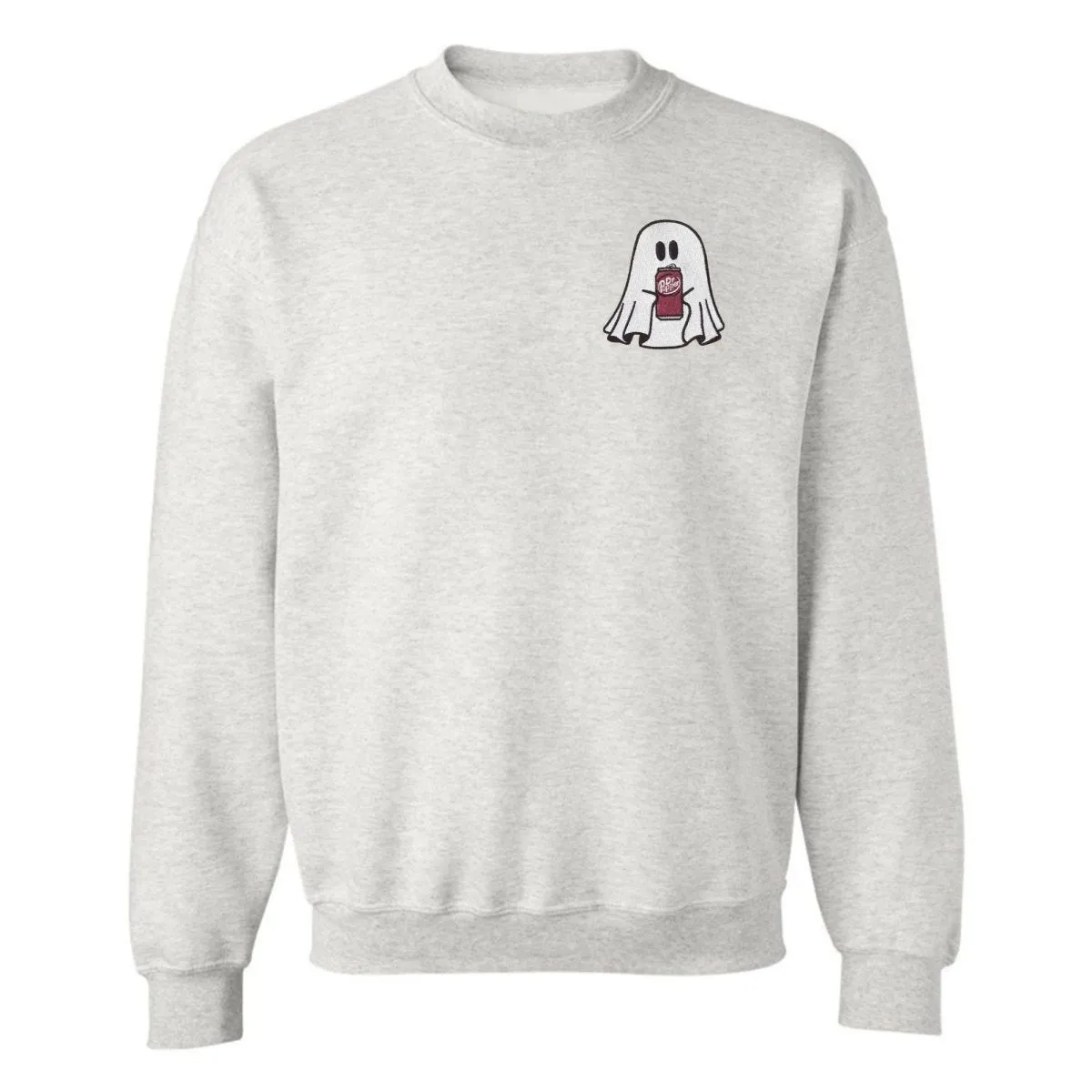 'Dr. Pepper Ghost' Embroidered Crewneck Sweatshirt