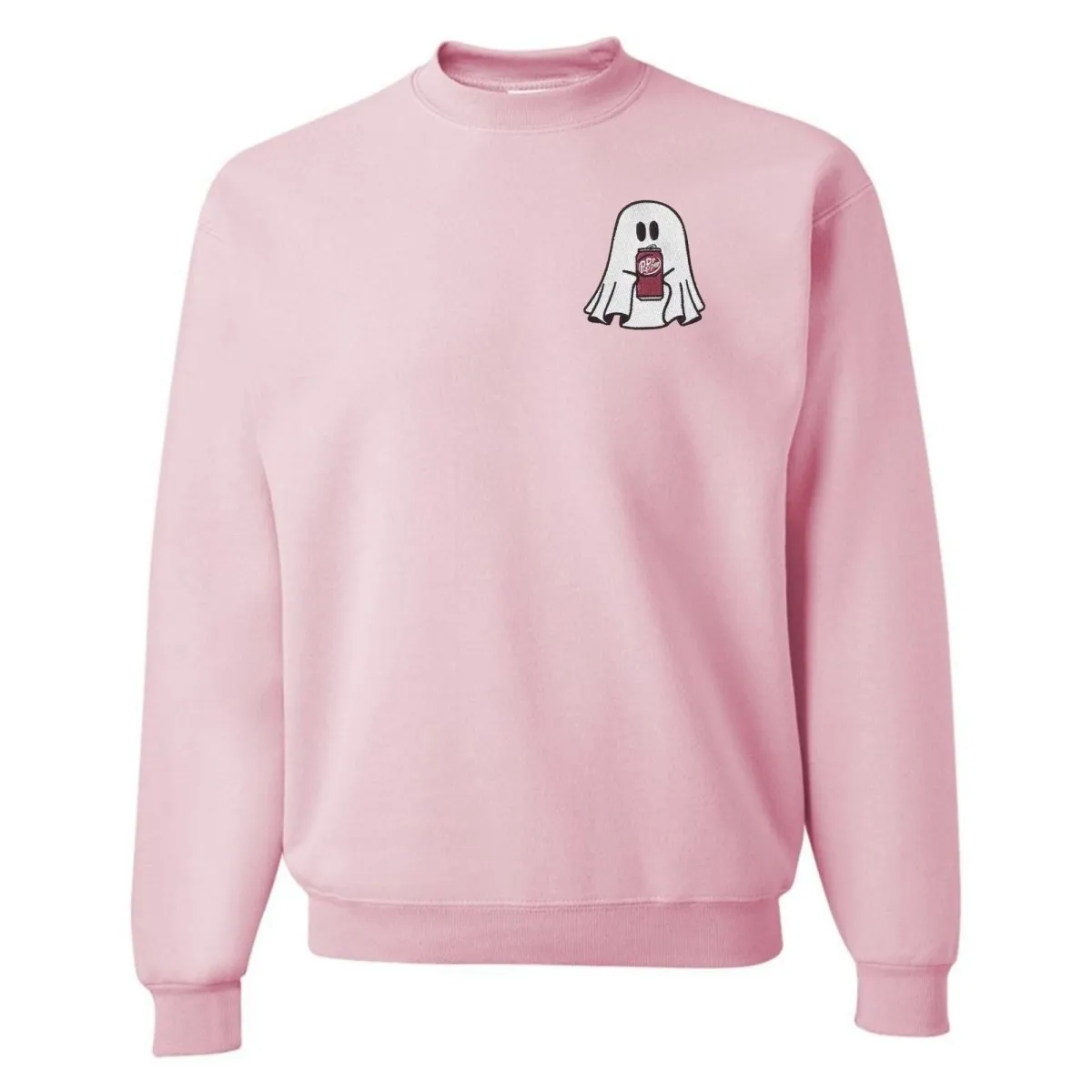'Dr. Pepper Ghost' Embroidered Crewneck Sweatshirt