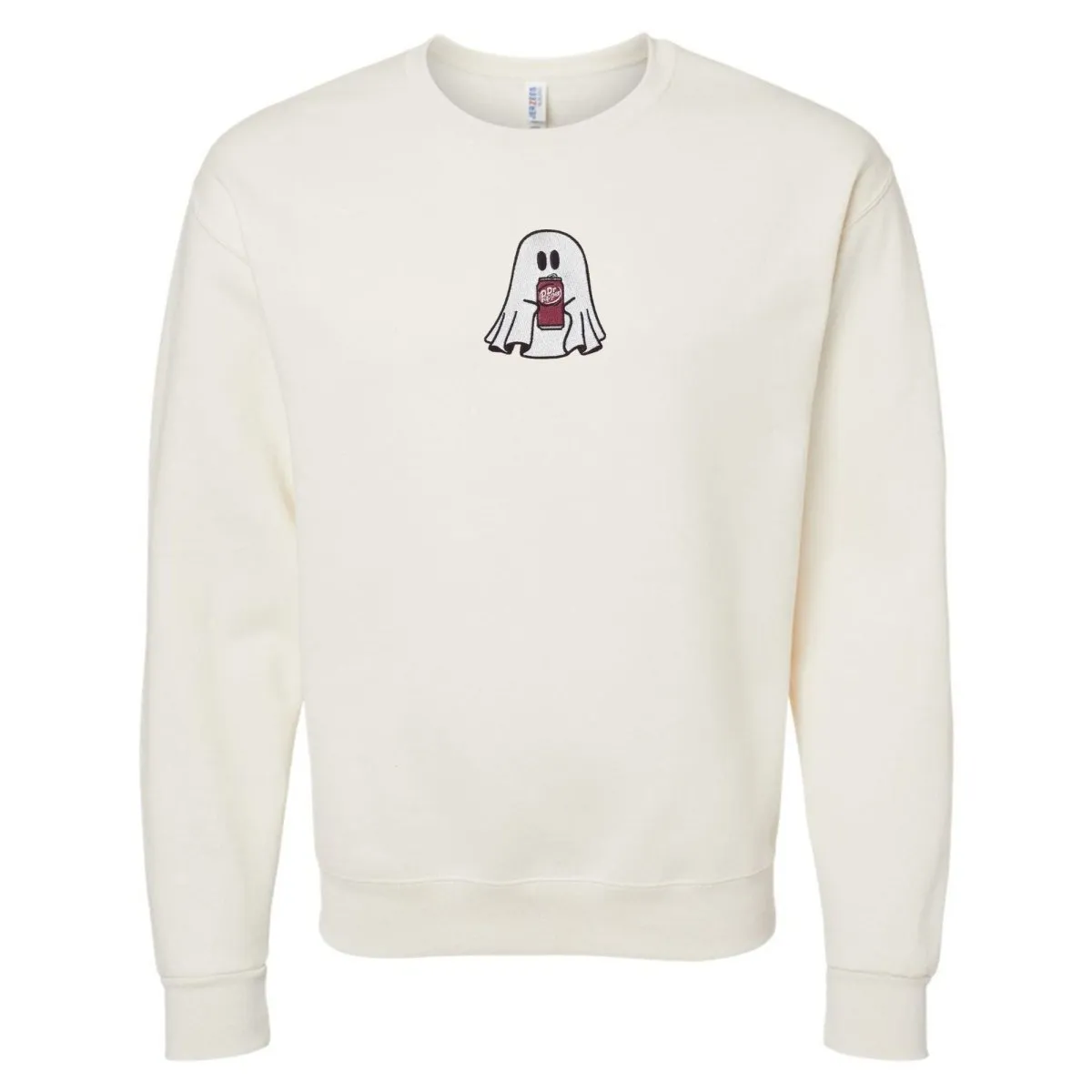 'Dr. Pepper Ghost' Embroidered Crewneck Sweatshirt