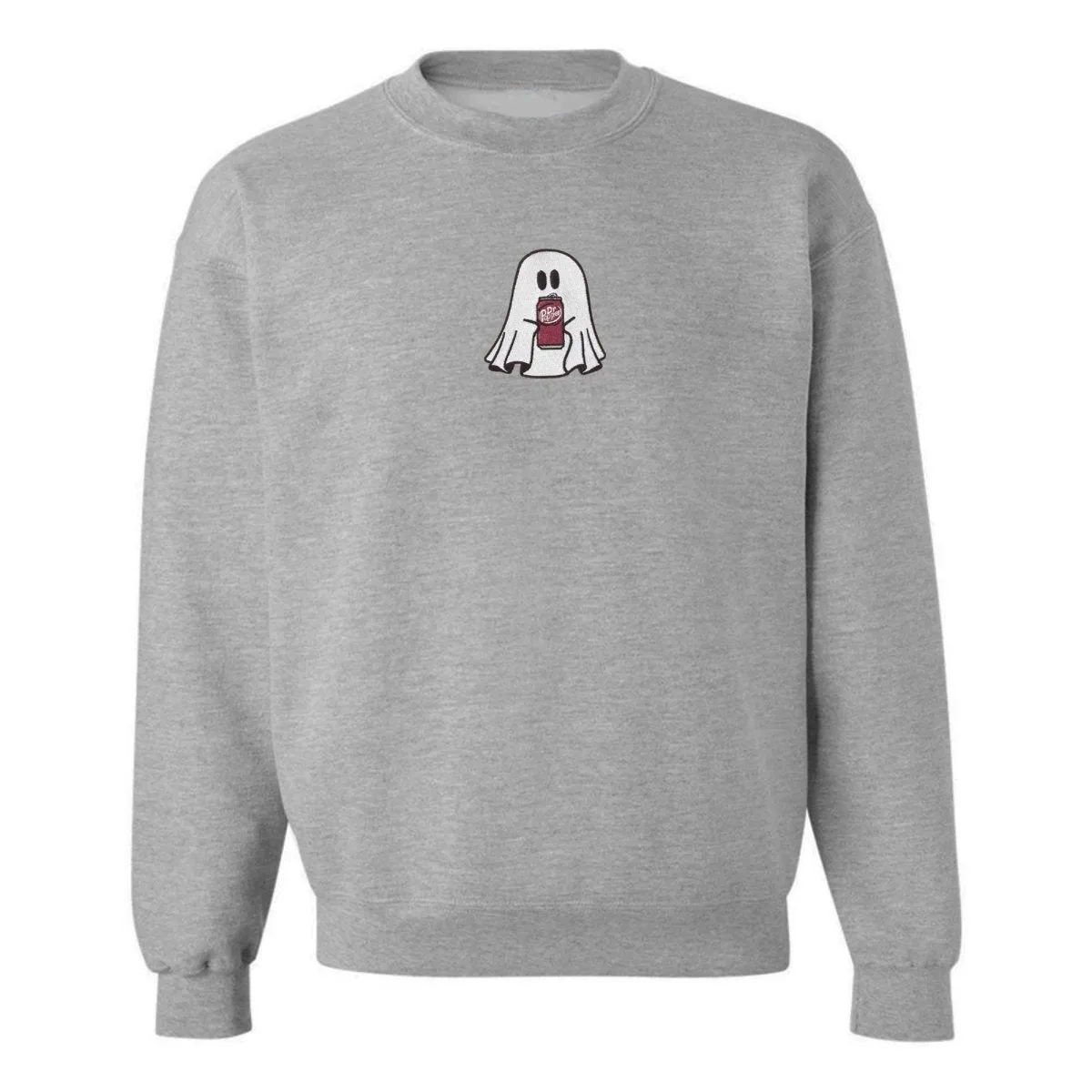 'Dr. Pepper Ghost' Embroidered Crewneck Sweatshirt