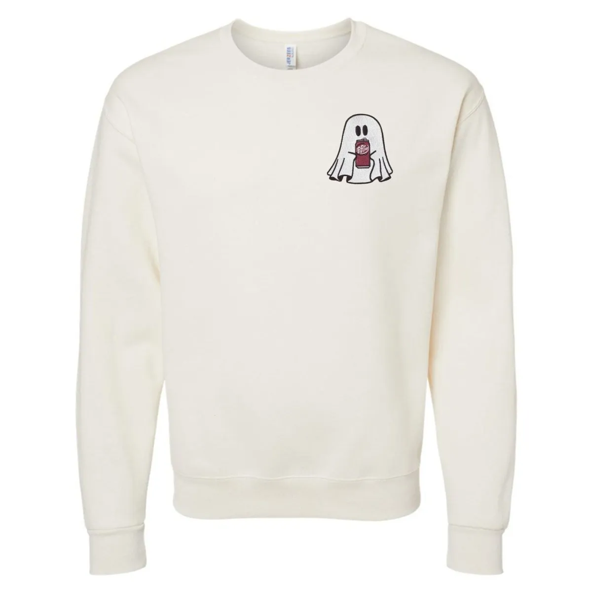 'Dr. Pepper Ghost' Embroidered Crewneck Sweatshirt