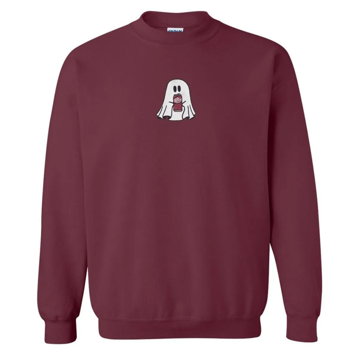 'Dr. Pepper Ghost' Embroidered Crewneck Sweatshirt
