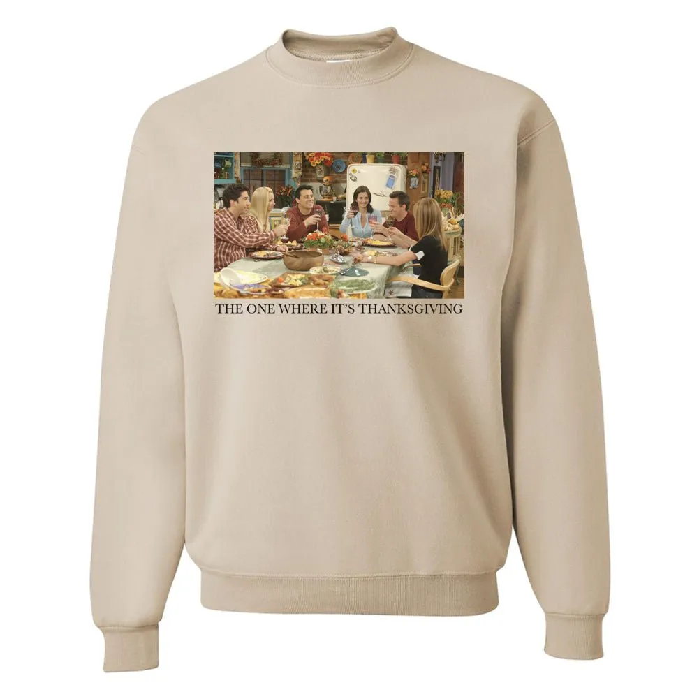 'Friends Thanksgiving Scenes' Crewneck Sweatshirt