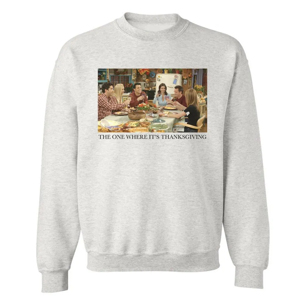 'Friends Thanksgiving Scenes' Crewneck Sweatshirt