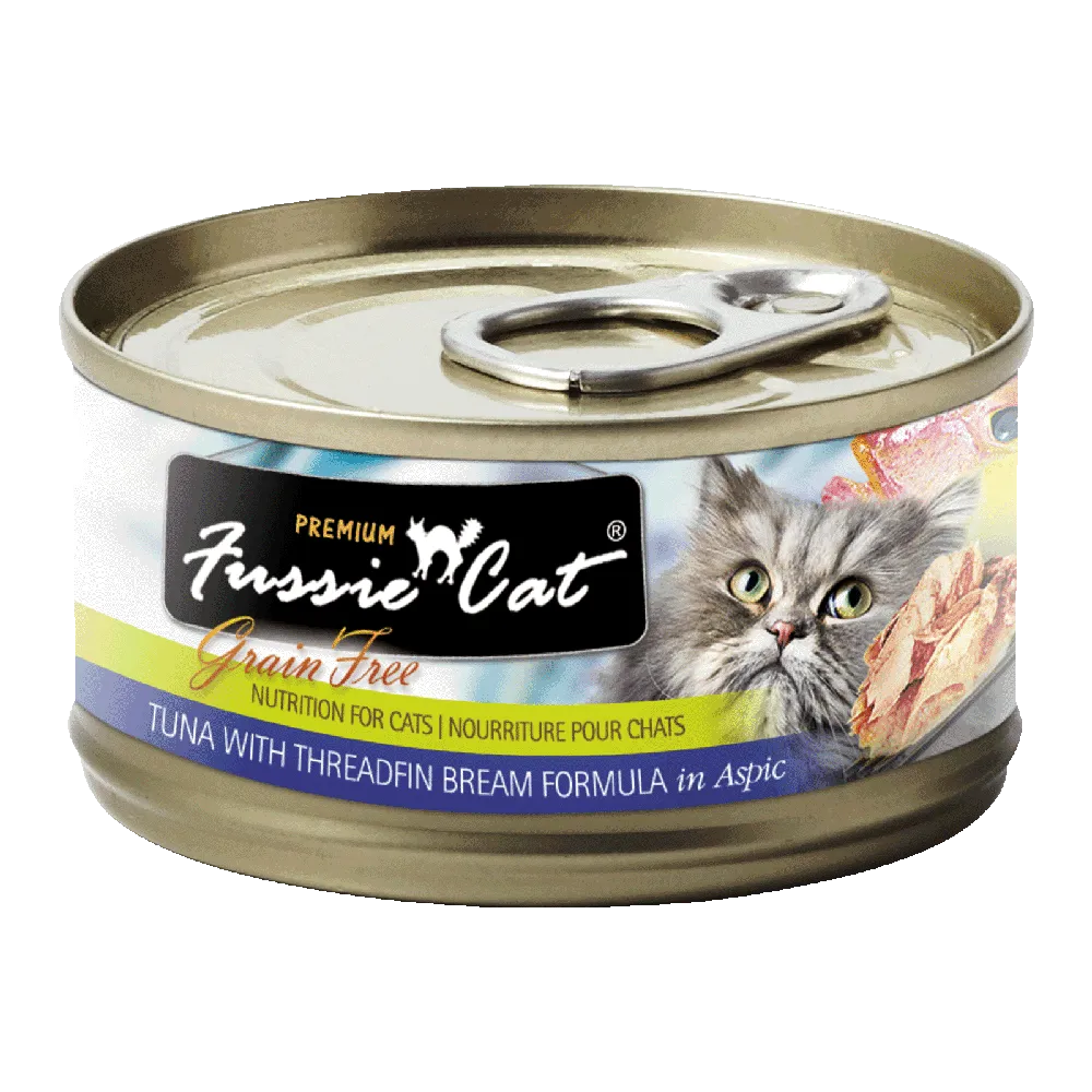 Fussie Cat Black Label Tuna with Threadfin Bream in Aspic 80g