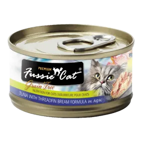 Fussie Cat Black Label Tuna with Threadfin Bream in Aspic 80g