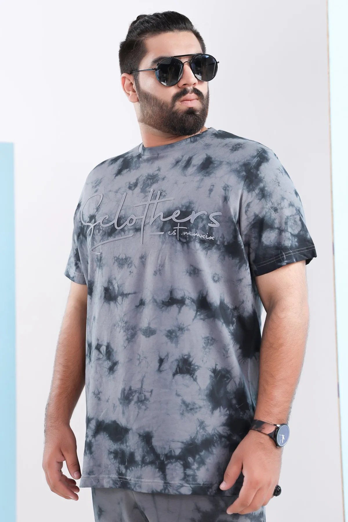 Graphite Tie & Dye T-Shirt (Plus Size) - S21 - MT0100P