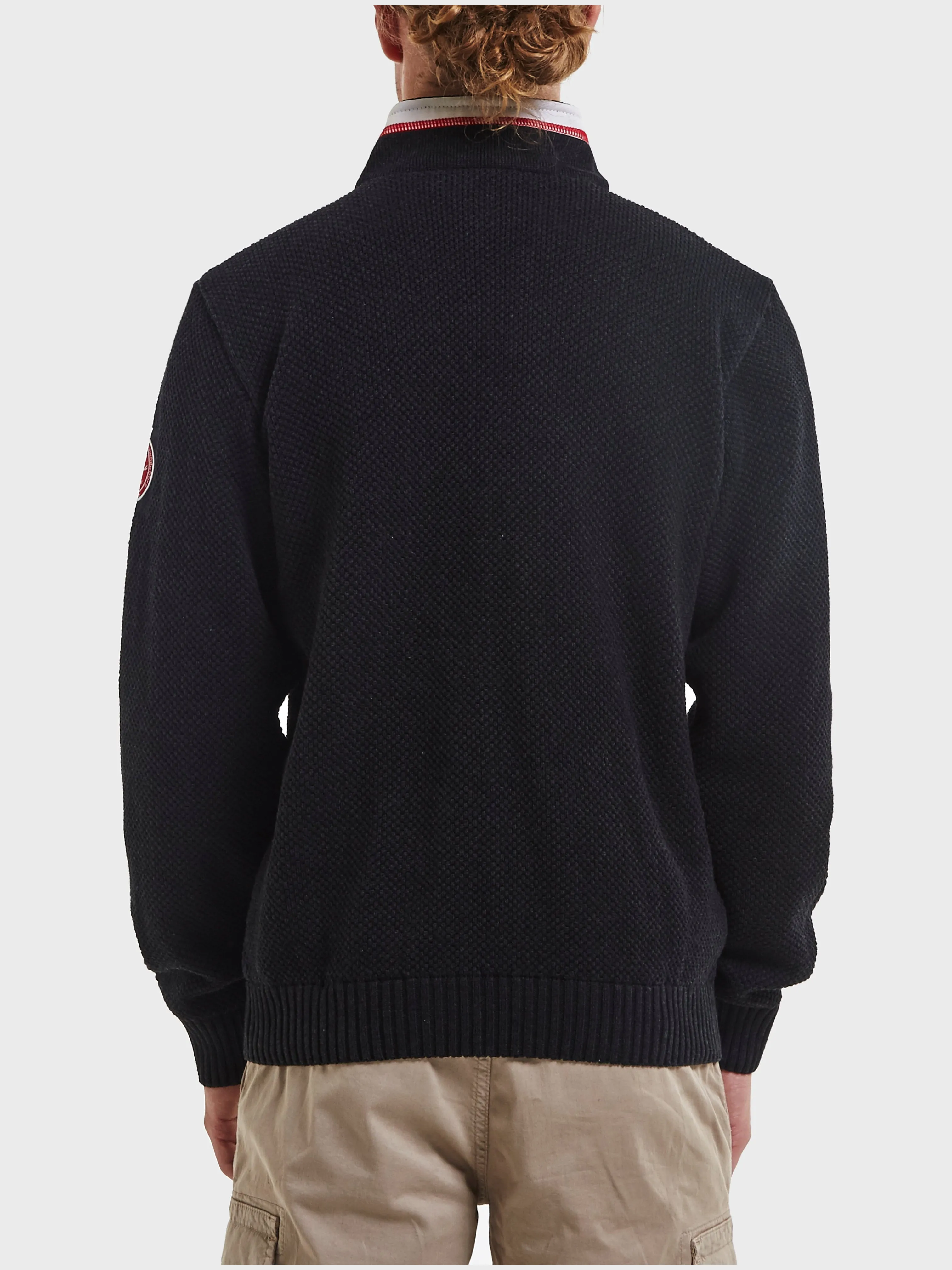 Holebrook Mens Classic Windproof Sweater-Black Mel