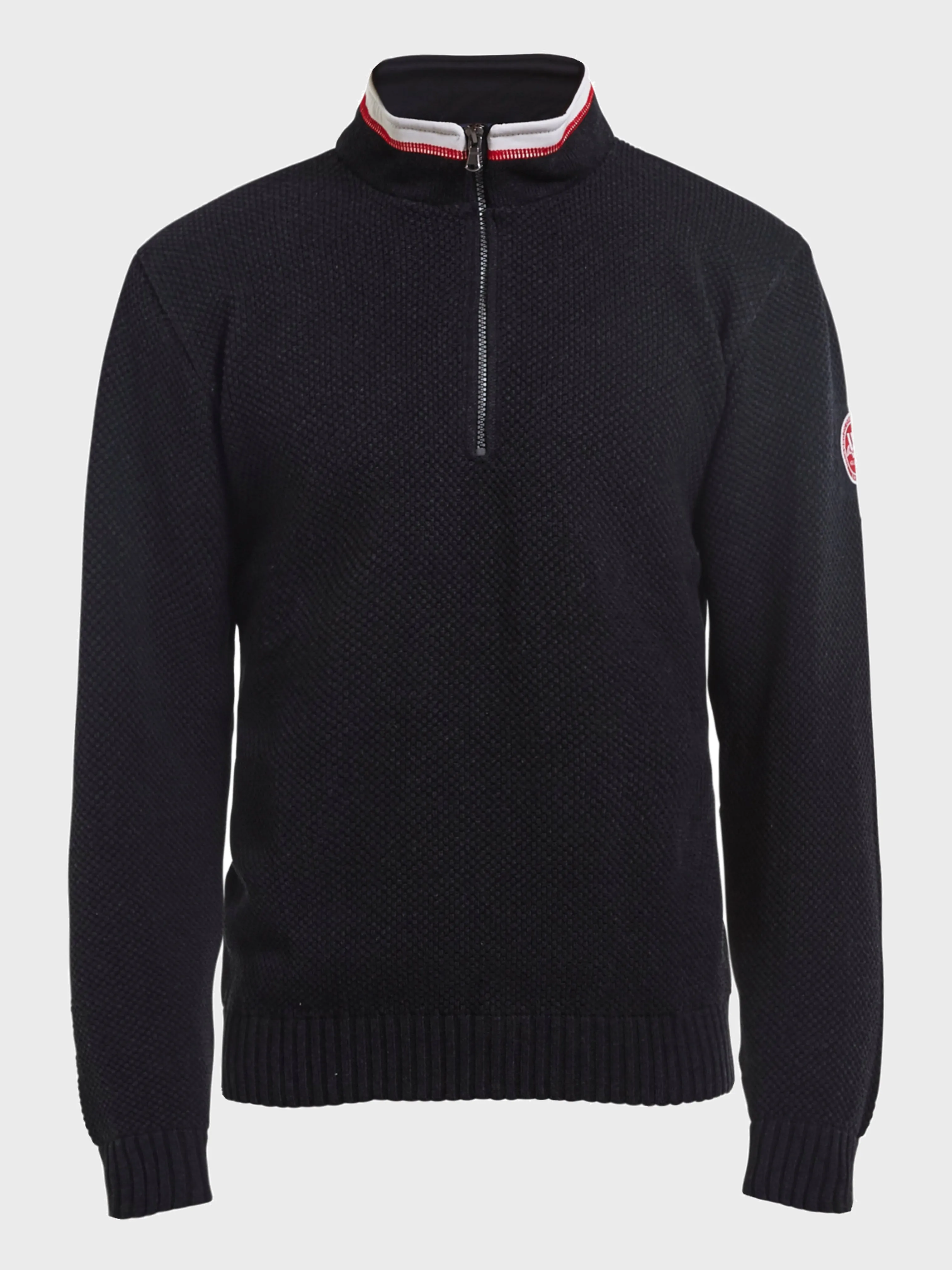Holebrook Mens Classic Windproof Sweater-Black Mel