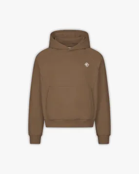 INSIDE OUT HOODIE CHOCOLATE BROWN