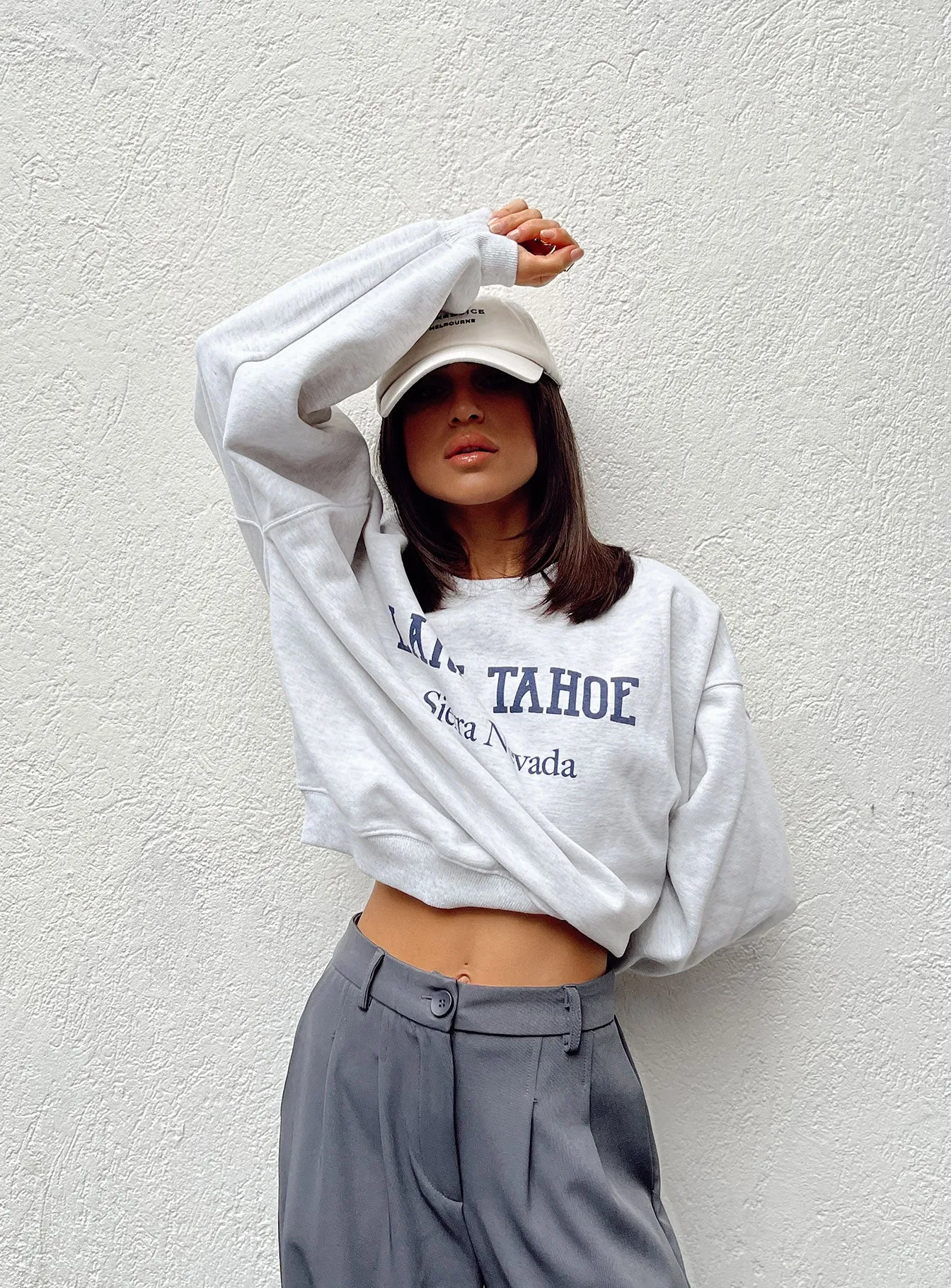 Lake Tahoe Crewneck Sweatshirt Grey