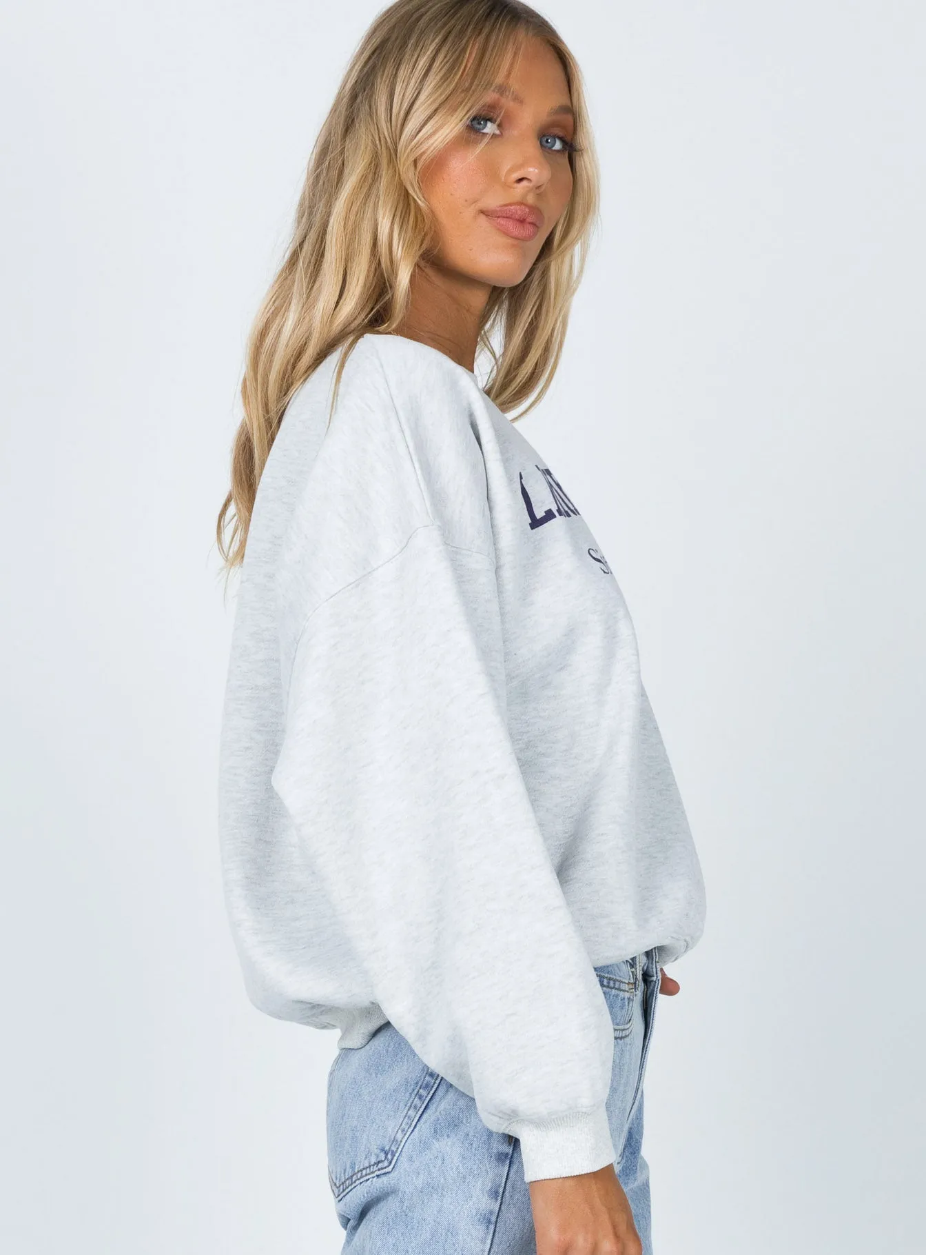 Lake Tahoe Crewneck Sweatshirt Grey
