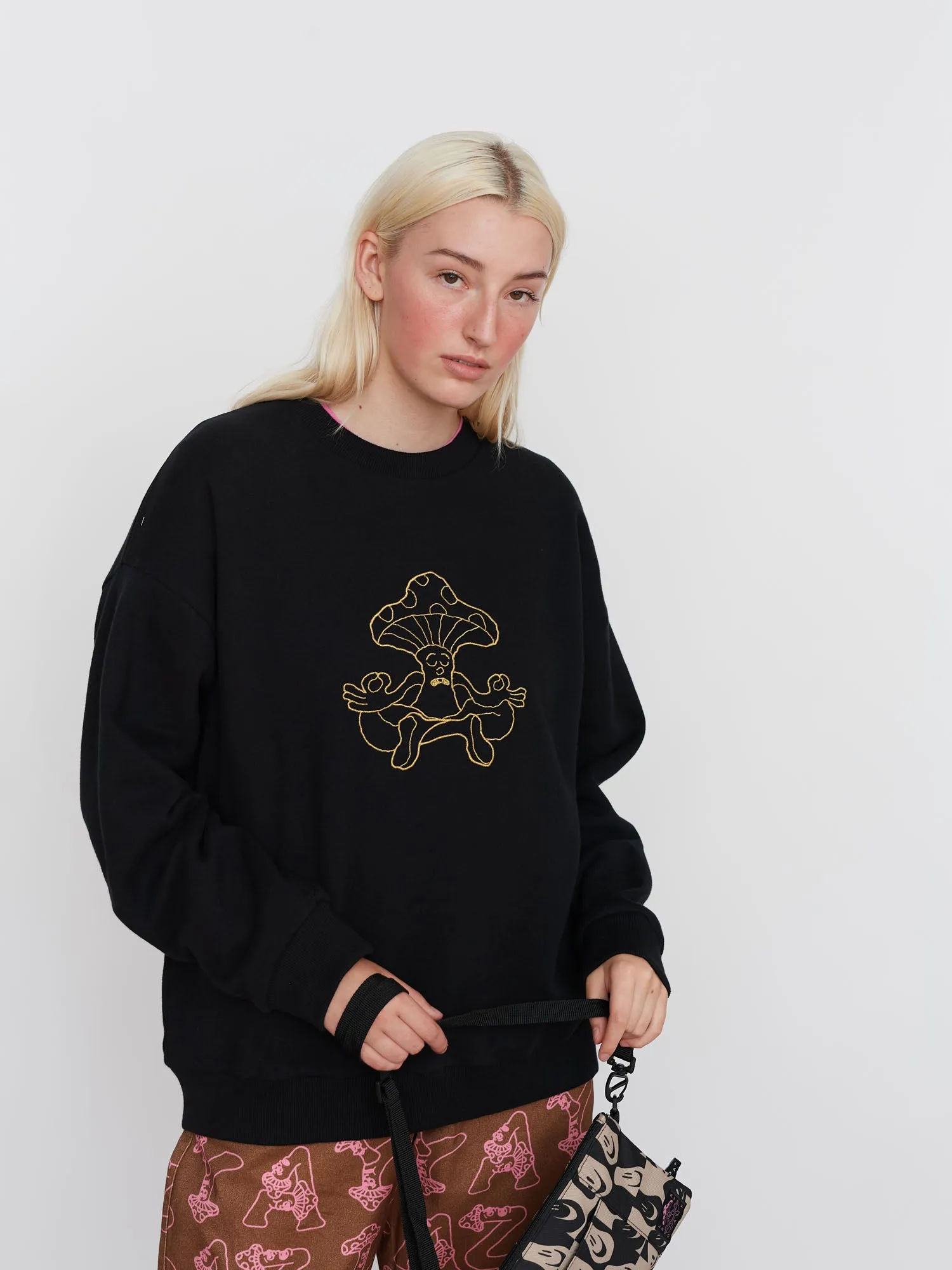 Lazy Mushroom Meditation Sweatshirt