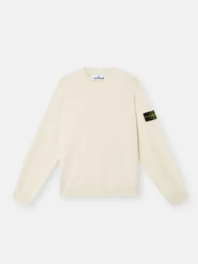 Loose fit crewneck jumper - IVORY