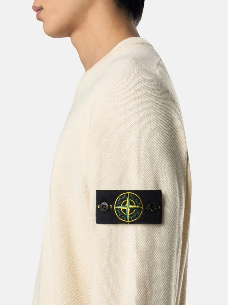 Loose fit crewneck jumper - IVORY