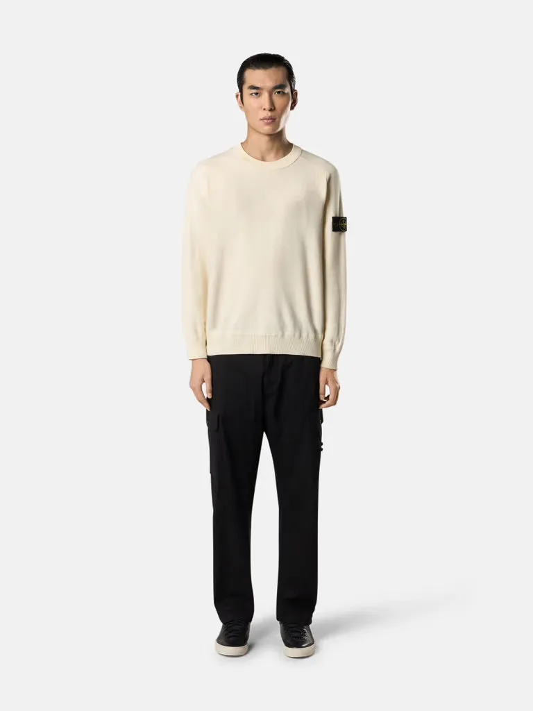 Loose fit crewneck jumper - IVORY