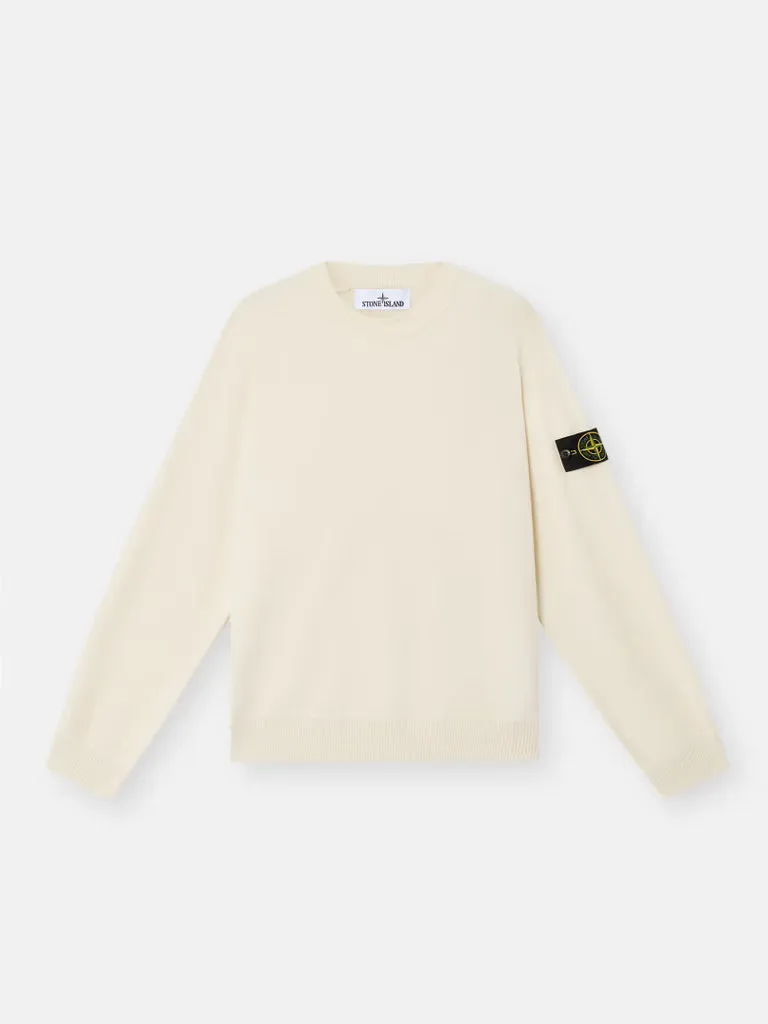 Loose fit crewneck jumper - IVORY