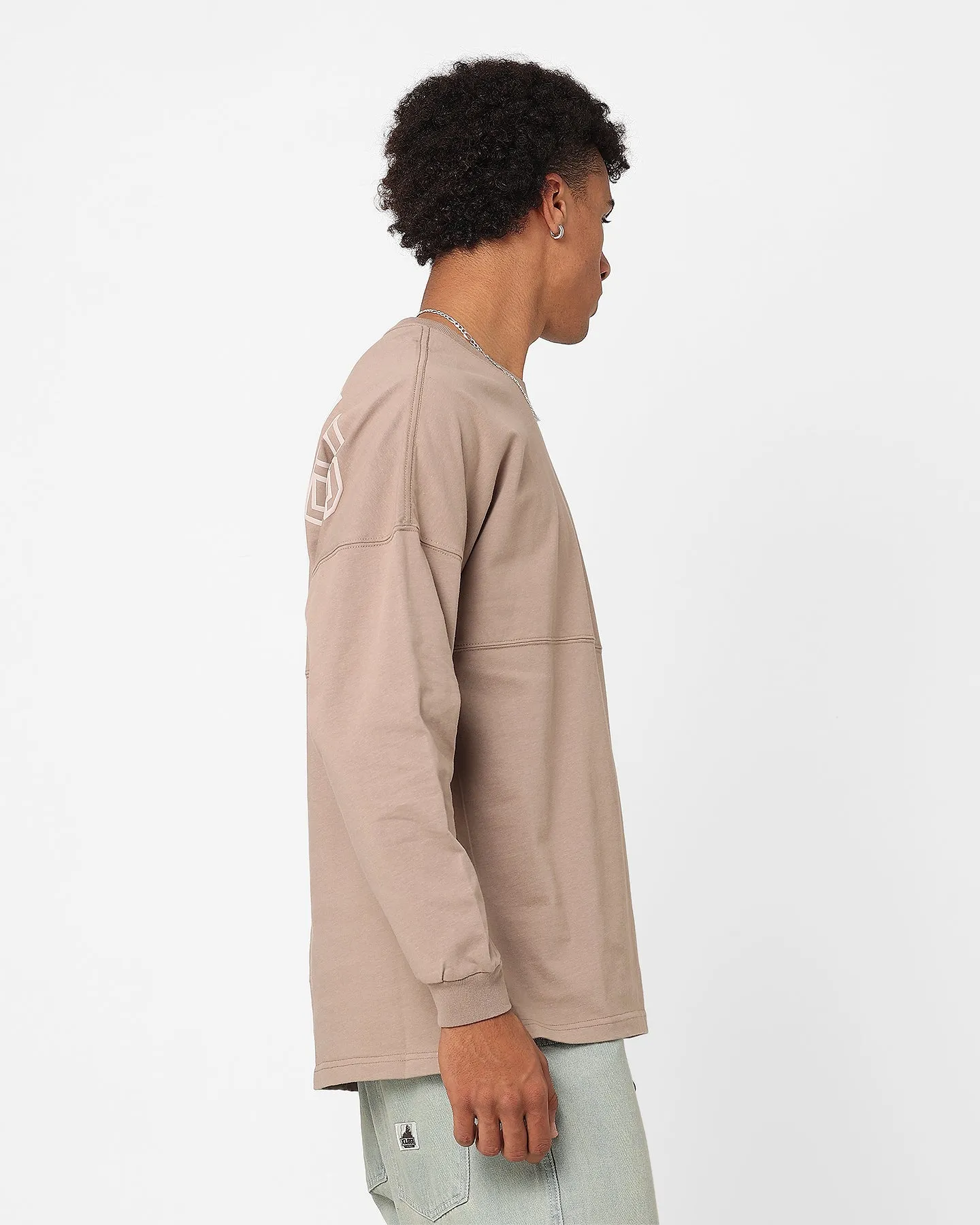 Majestic Athletic Los Angeles Dodgers Tonal Stark Long Sleeve T-Shirt Desert Taupe