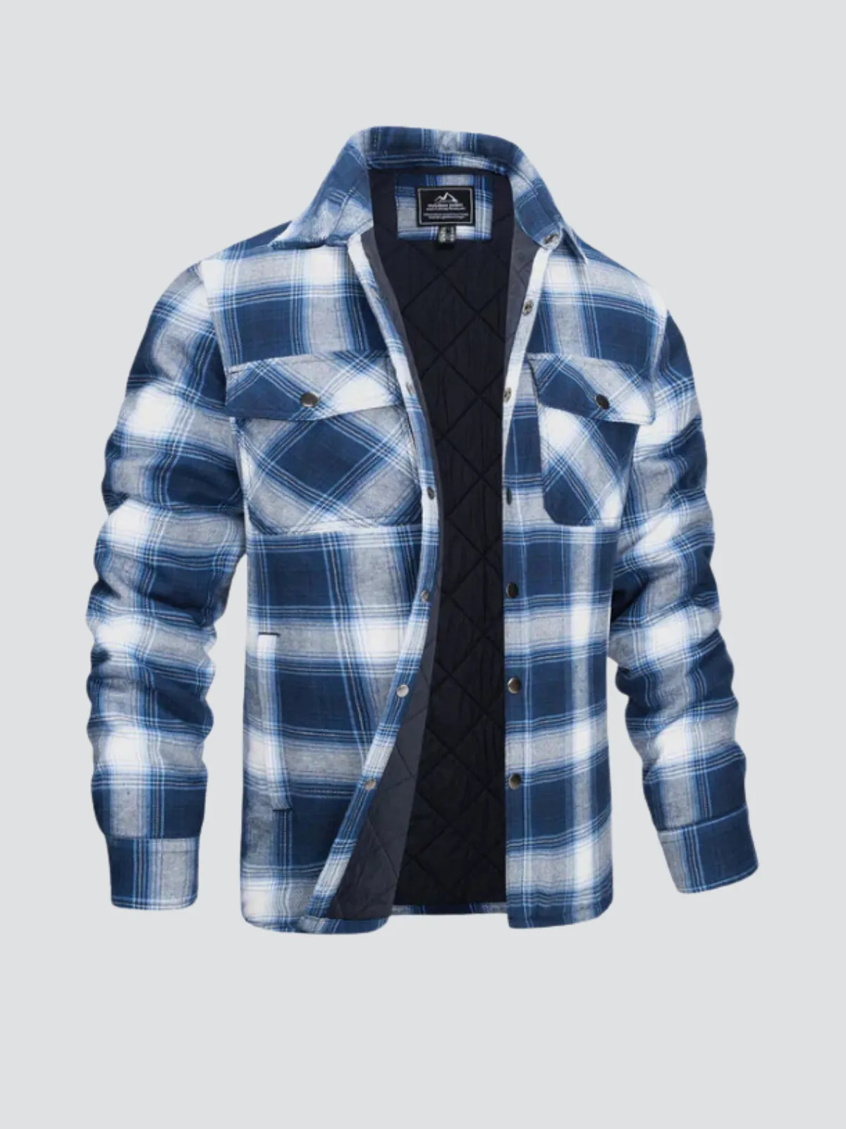 Men's Striped Flannel Shirt Jacket - Durable & Versatile Outdoor Wear