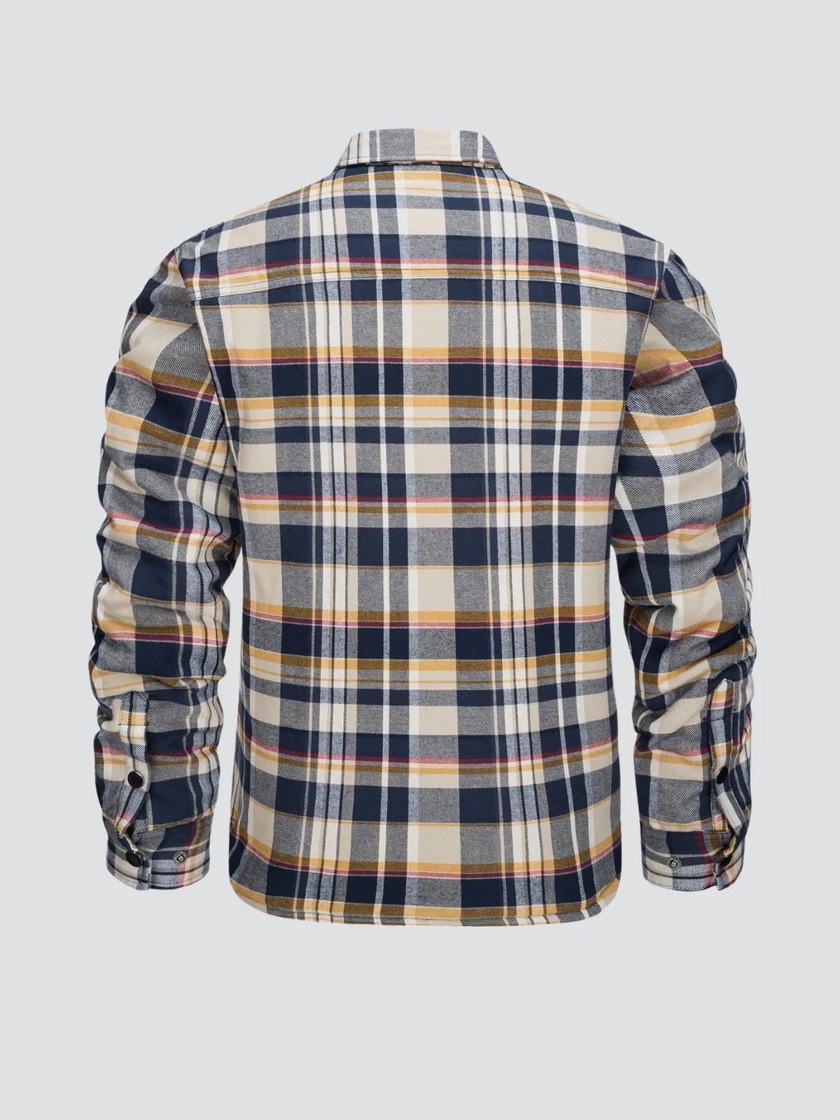 Men's Striped Flannel Shirt Jacket - Durable & Versatile Outdoor Wear