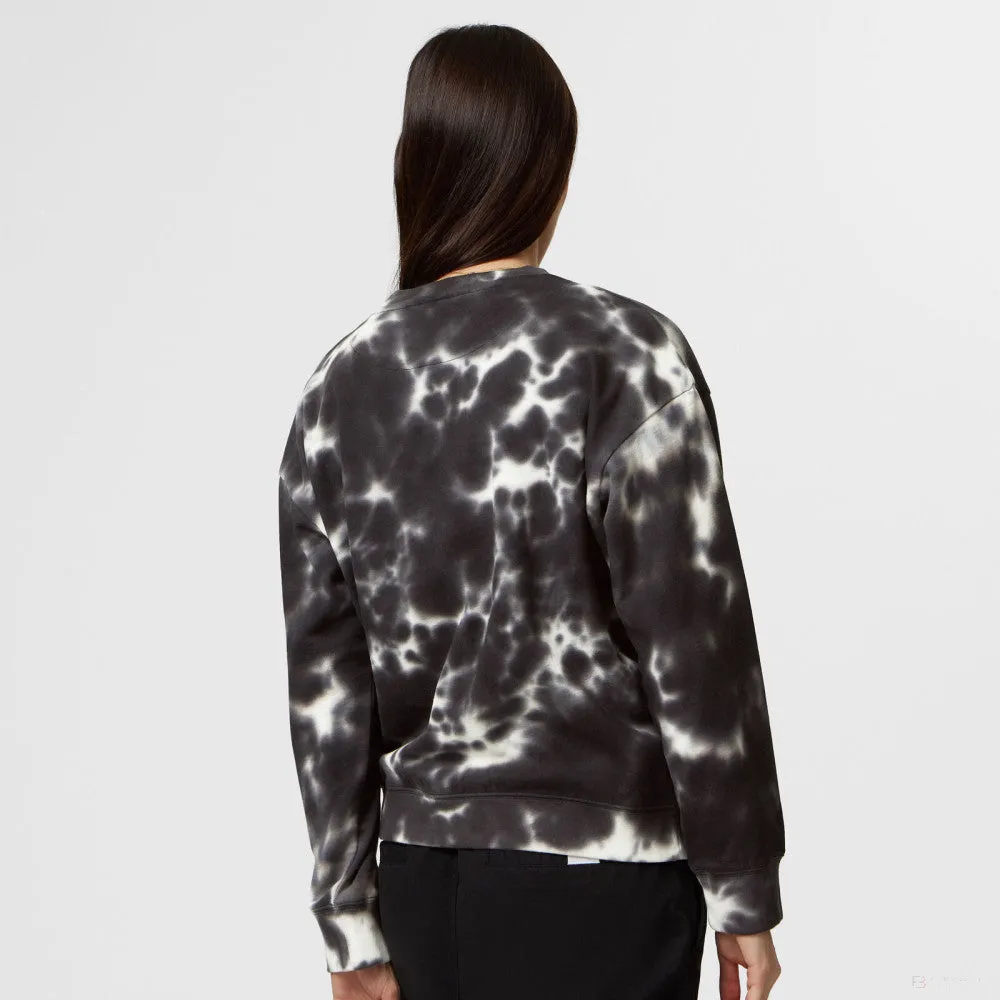 Mercedes Womens Tie Dye Crew, Grey