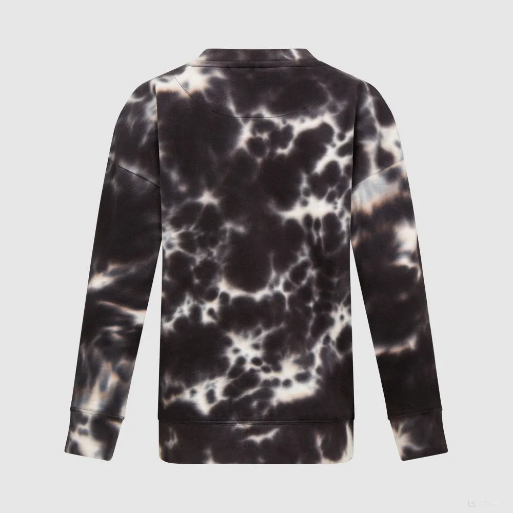 Mercedes Womens Tie Dye Crew, Grey