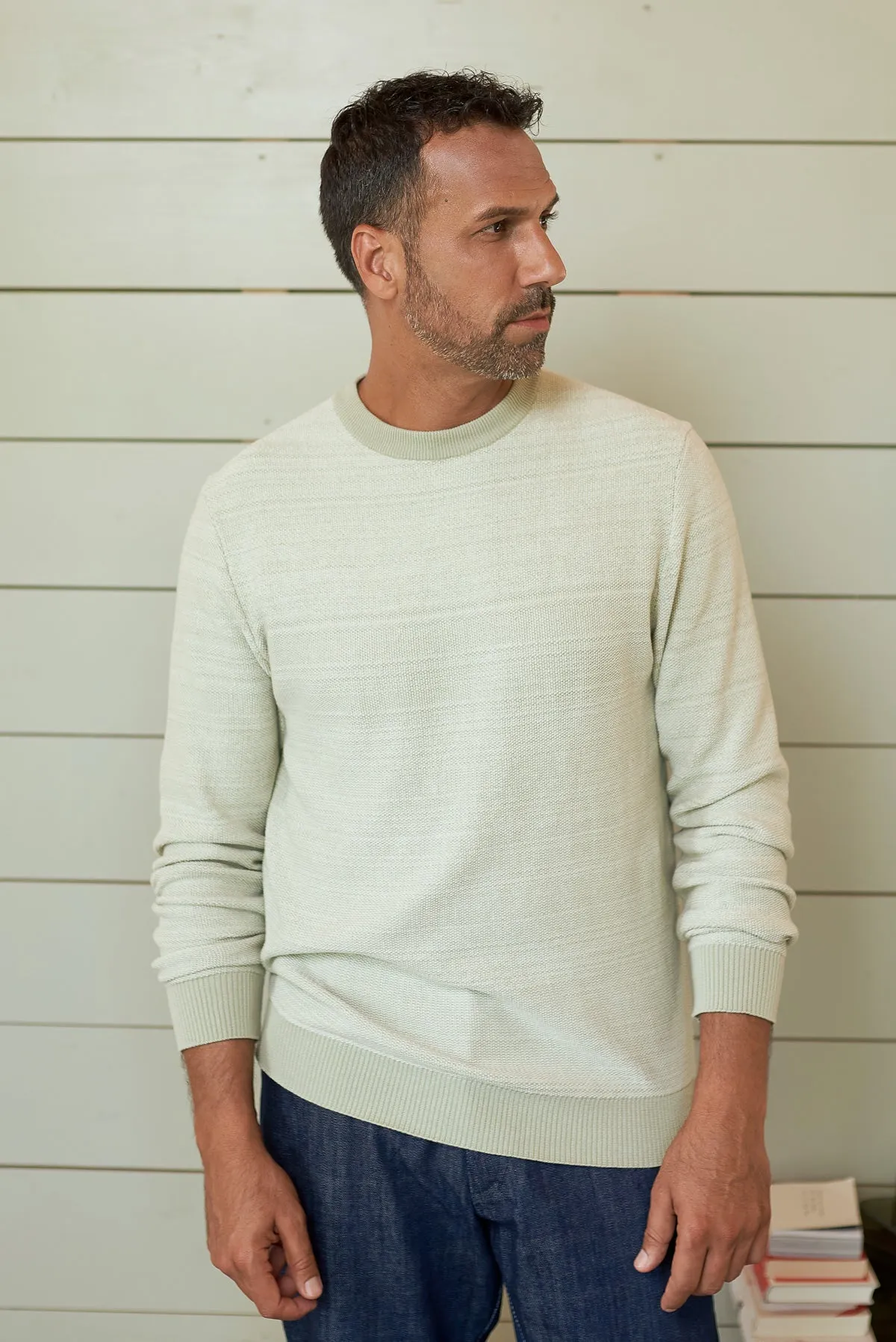MORTEN jumper eco knotted melange tea