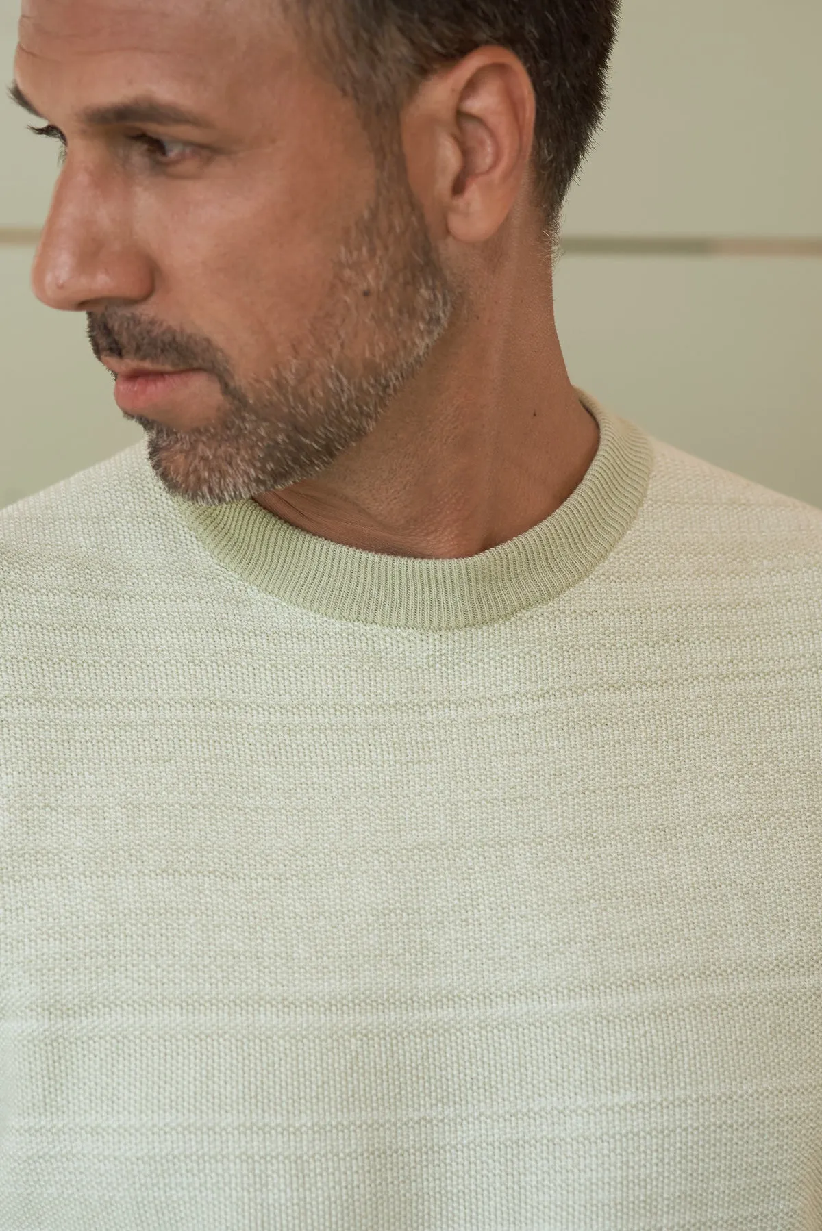 MORTEN jumper eco knotted melange tea