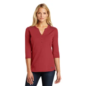OGIO Women's Signal Red Fuse Henley