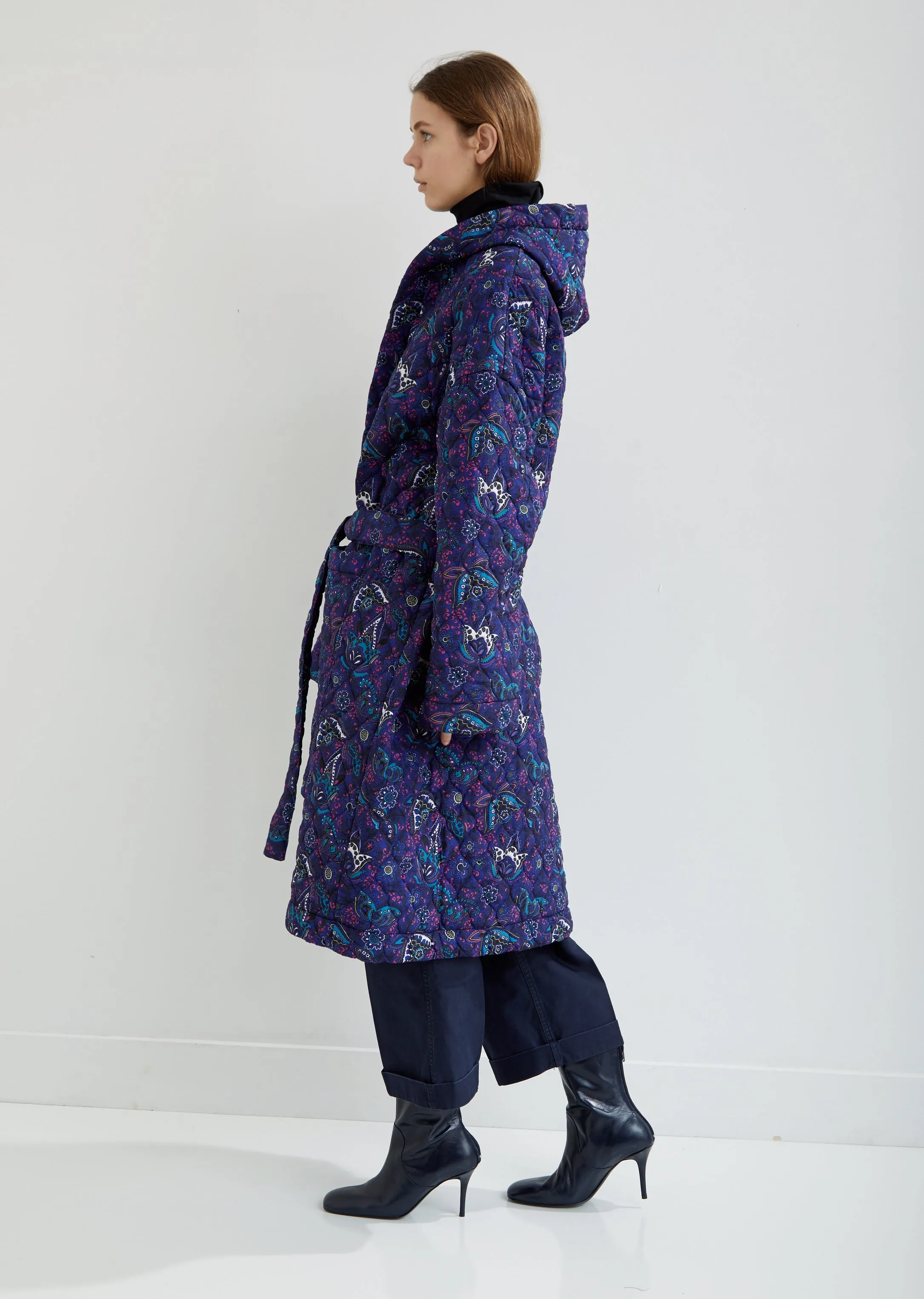 Paisley Padded Coat