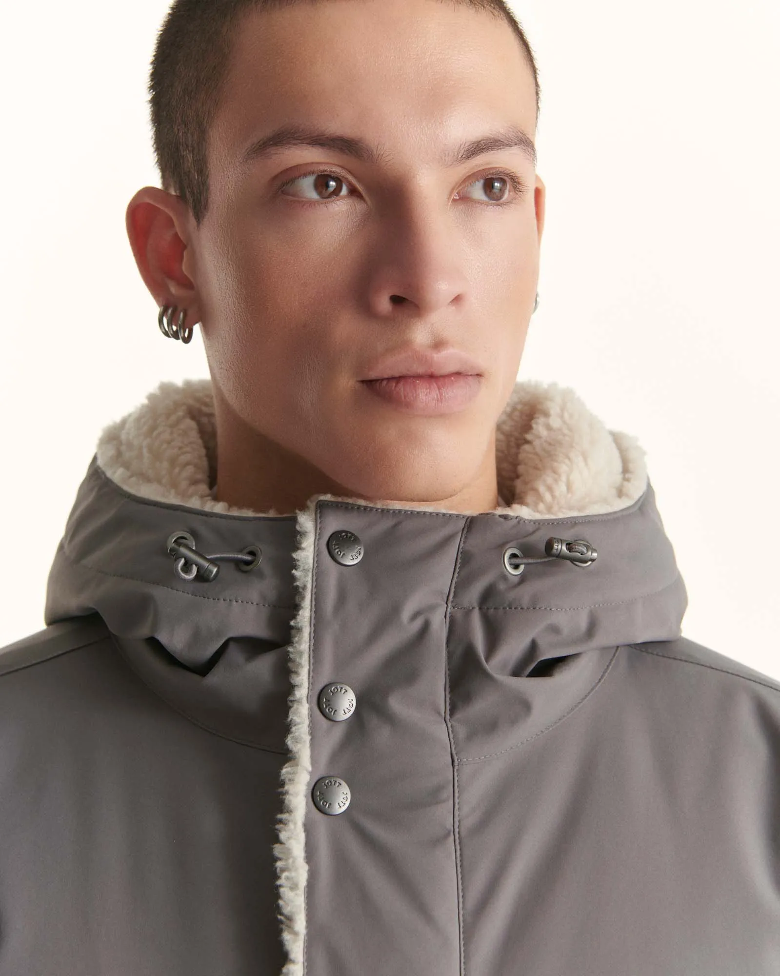 Parka à capuche Grand Froid Anthracite Toundra