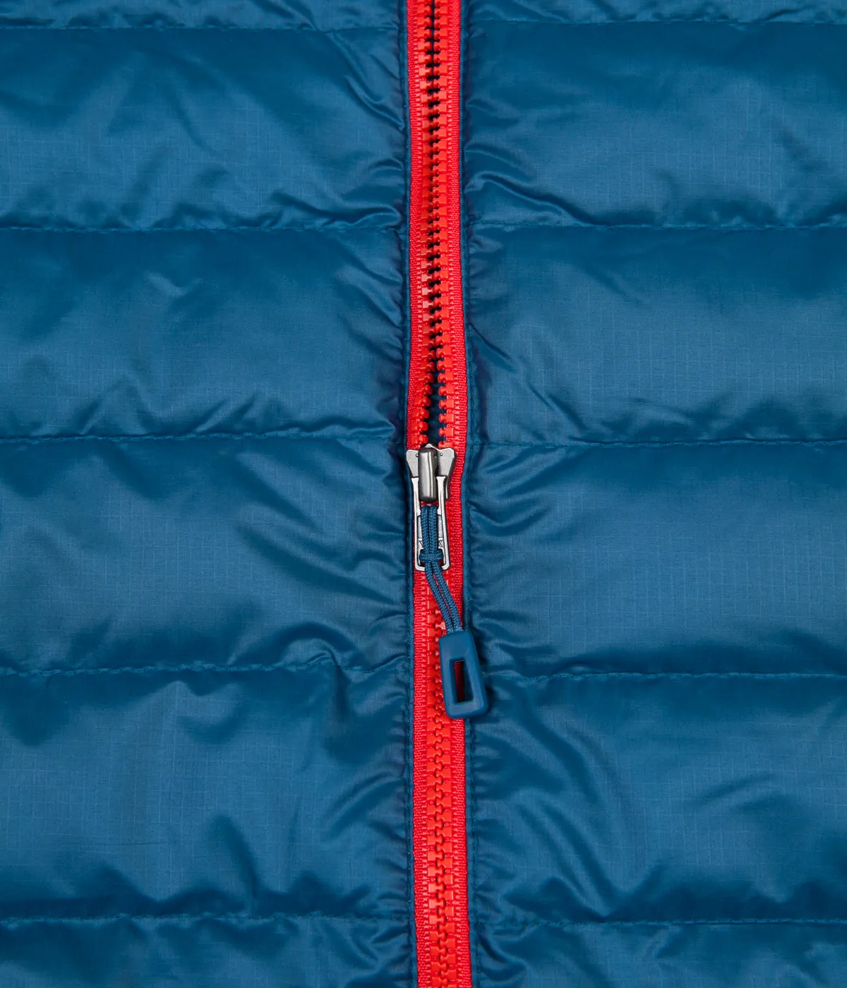 Patagonia Down Sweater Jacket - Big Sur Blue / Fire Red