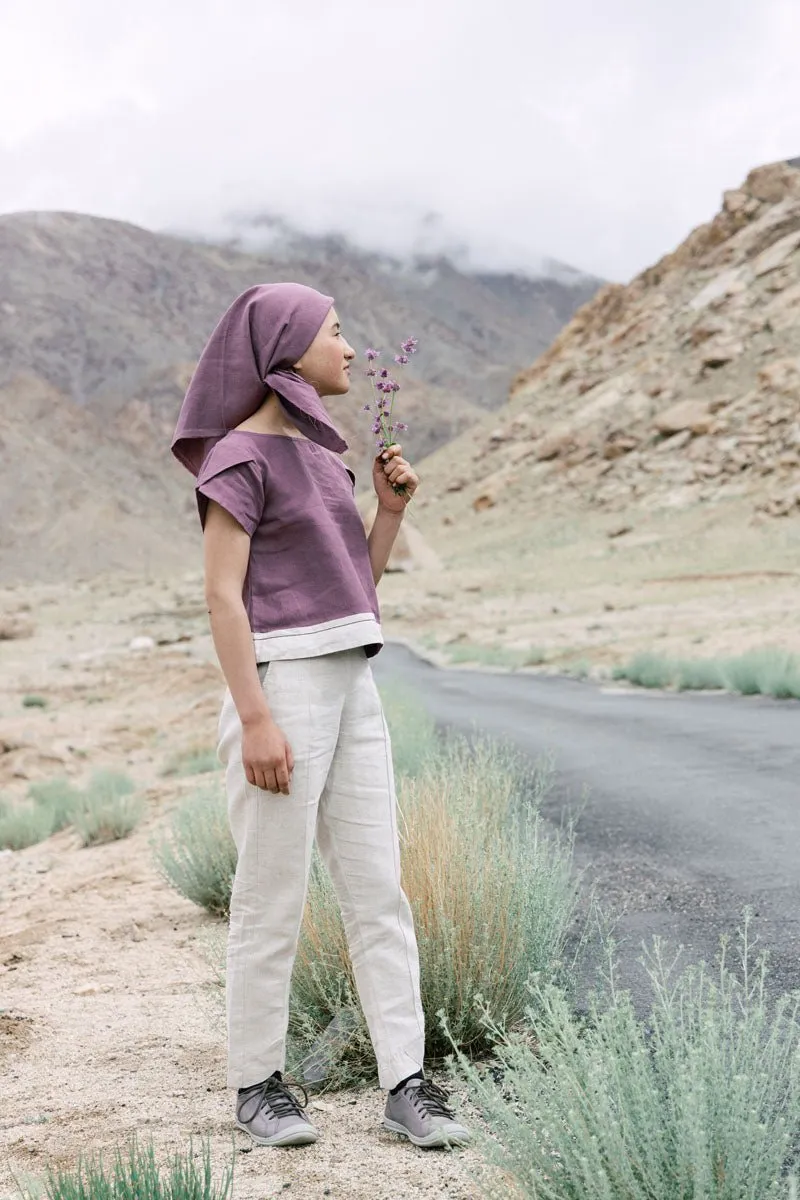 Pin tucks trouser