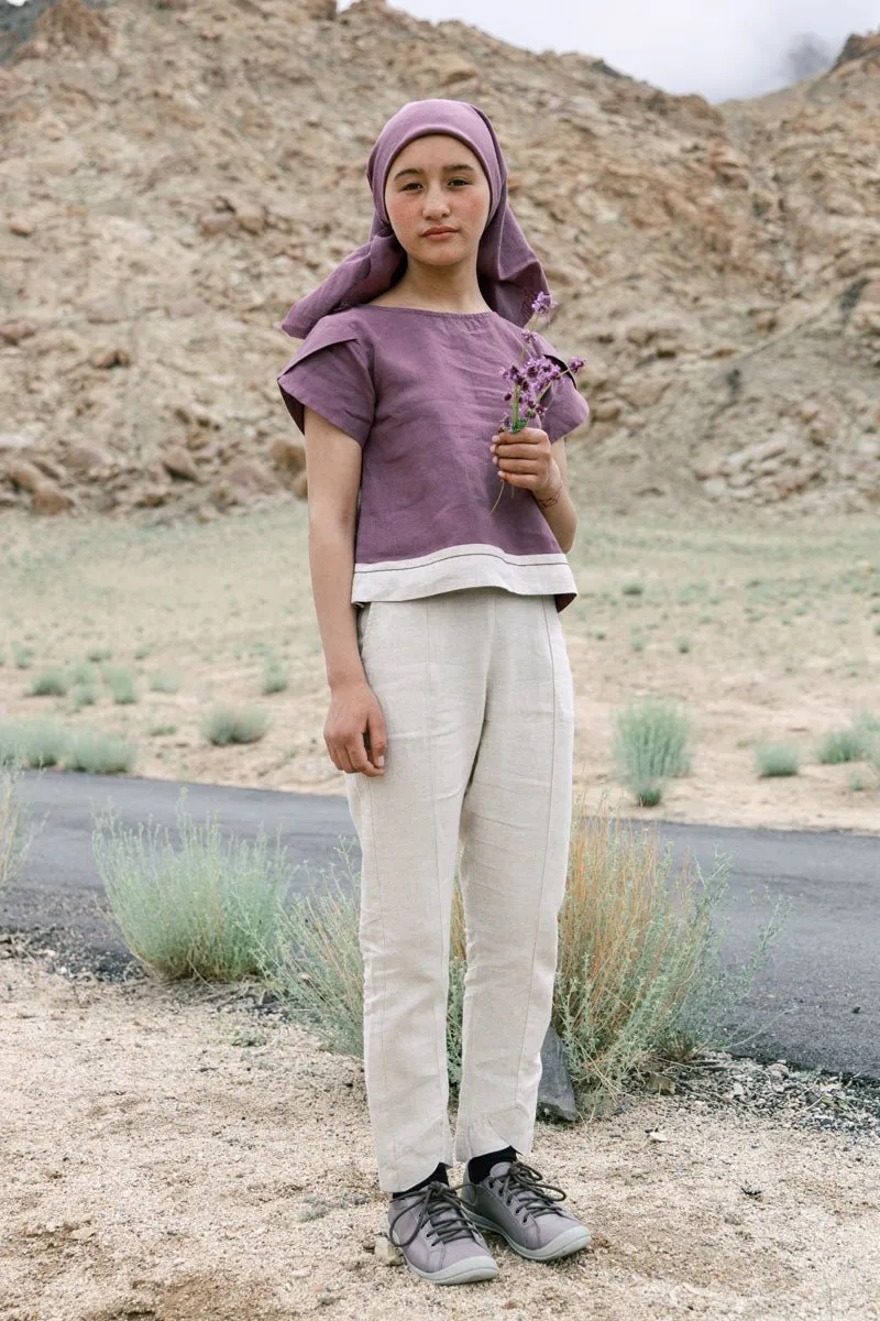 Pin tucks trouser