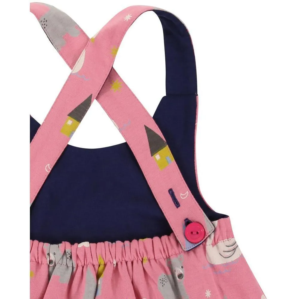 Pink and Swan Reversible Dress