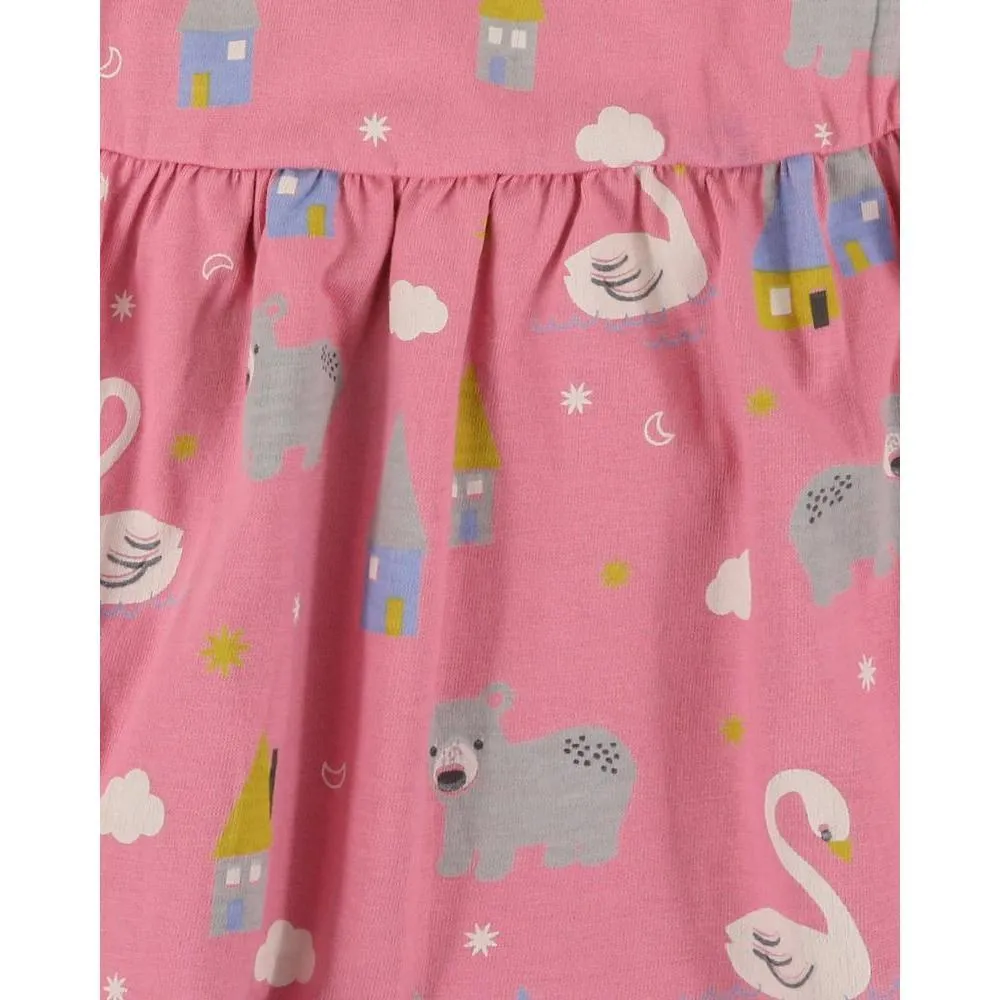 Pink and Swan Reversible Dress