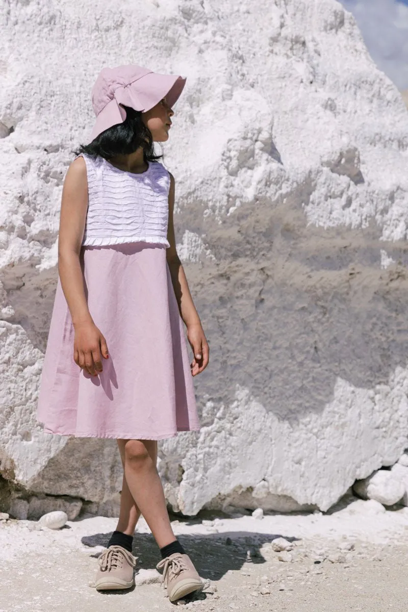 Pleated yoke frock
